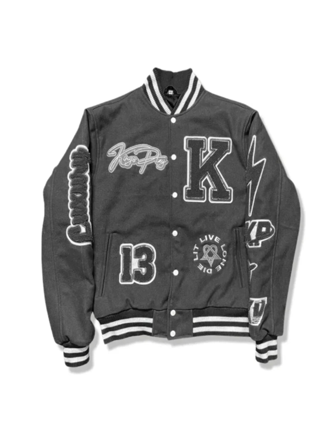 Kingsplay Varsity Letterman Jacket | Wool University Baseball Jacket