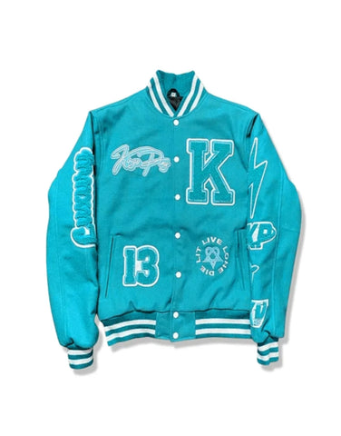 Women's Kingsplay Varsity Letterman Jacket | Wool University Baseball Jacket