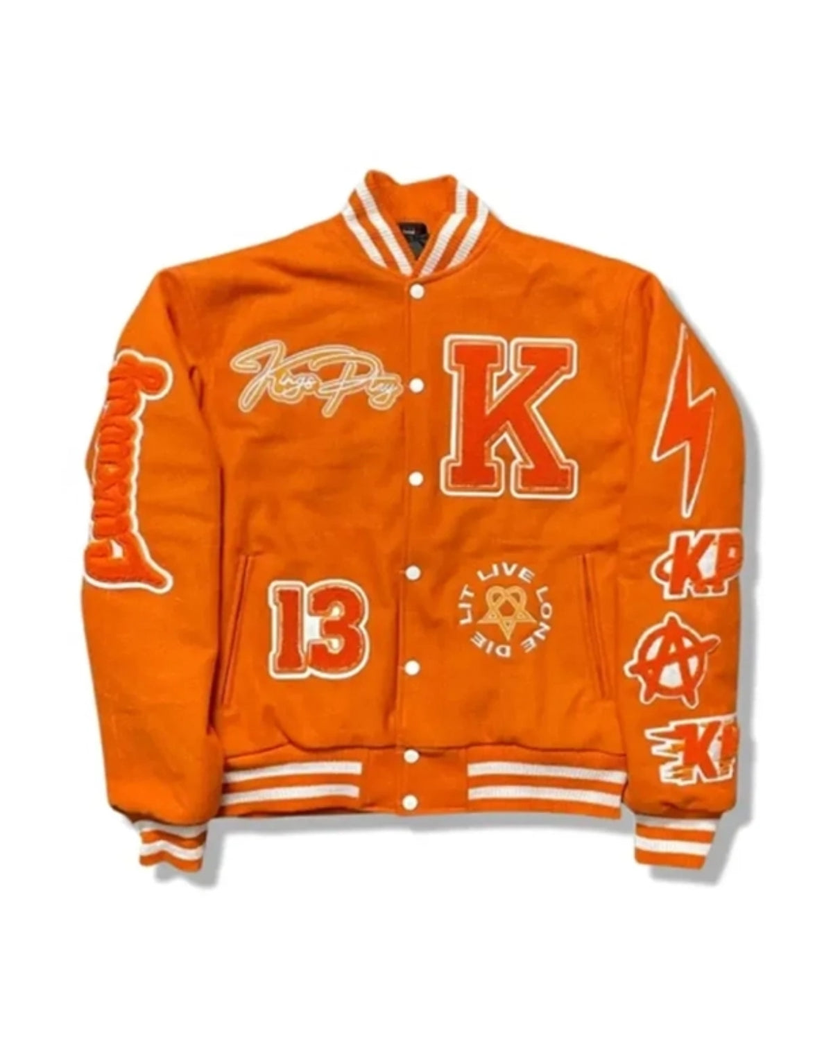 Kingsplay Varsity Letterman Jacket | Wool University Baseball Jacket