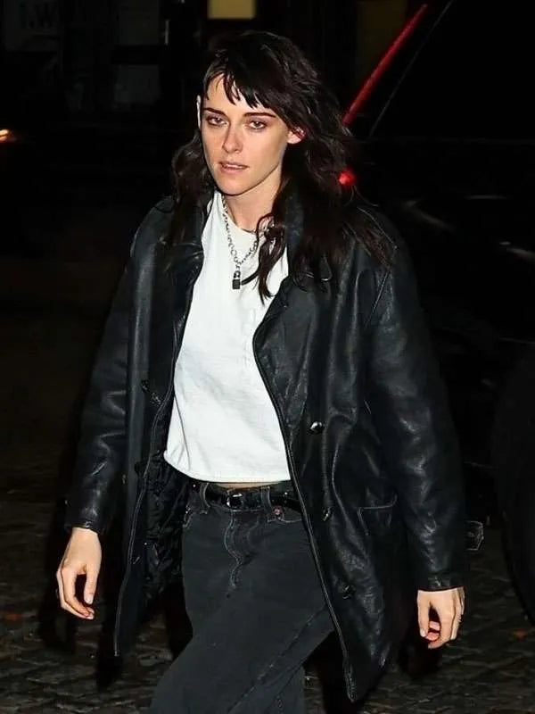 Kristen Stewart Manhattan 2025 Leather Jacket
