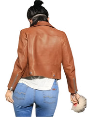 Kylie Jenner Brown Leather Jacket