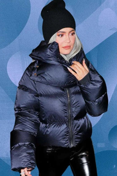 Kylie Jenner Casual Quilted Puffer Jacket