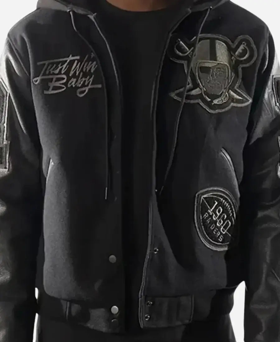 LV Raiders Coach Antonio Pierce Black Jacket