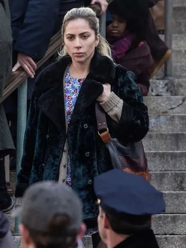 Lady Gaga Joker 2 Blue Velvet Coat