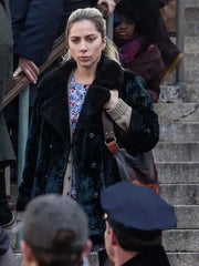 Lady Gaga Joker 2 Blue Velvet Coat