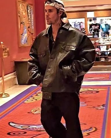 Las Vegas F1 Grand Prix Justin Bieber Leather Jacket
