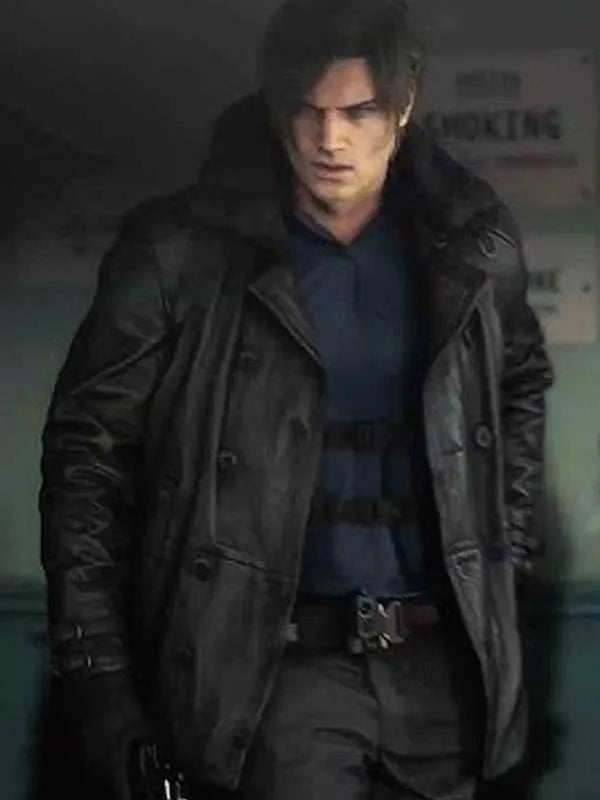 Leon S. Kennedy Resident Evil Requiem Leather Coat