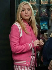 Elle 2026 Lexi Minetree Pink Bomber Jacket
