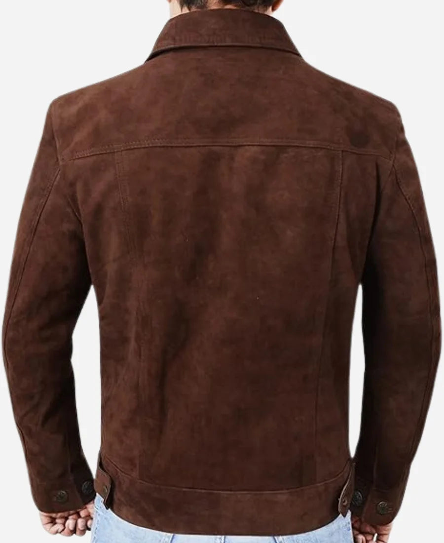 Lift Kevin Hart Brown Suede Leather Jacket