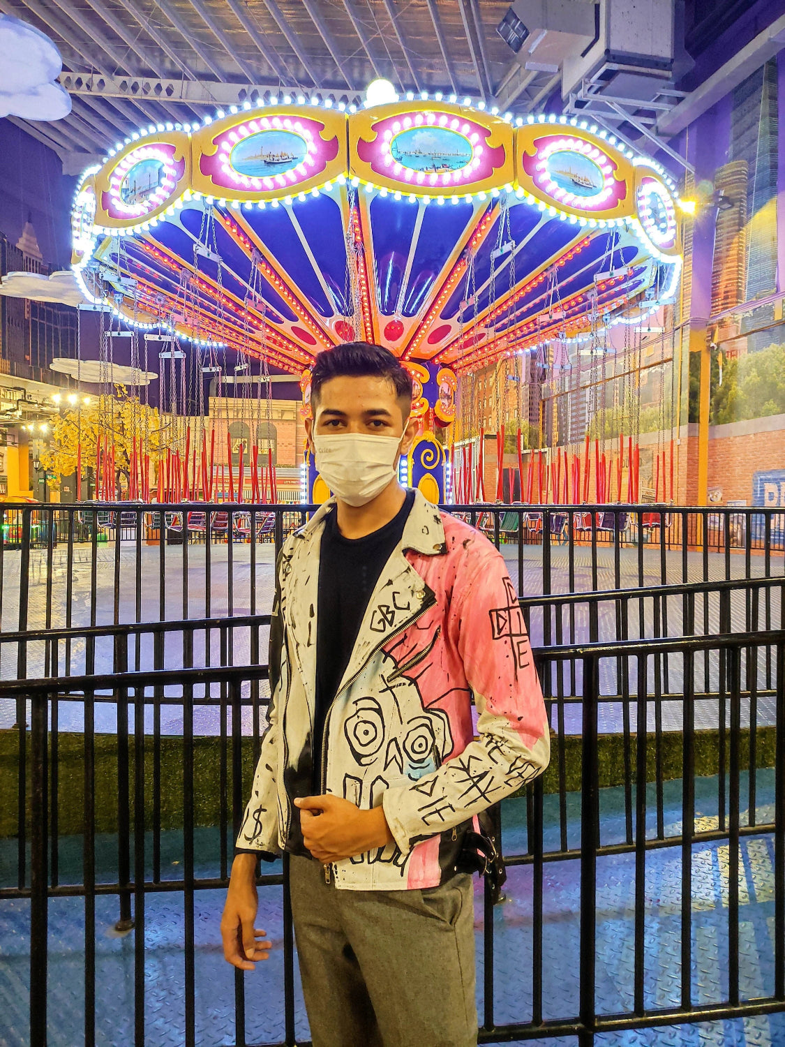 LilPeepRapperNeverSayDieCustomLeatherJacket1