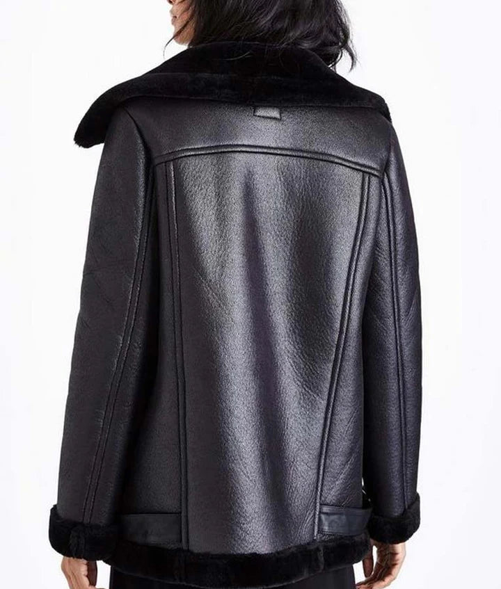 Locke and Key Dodge Shearling Leather Jacket