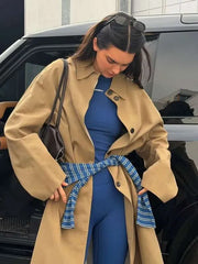Kendall Jenner LA 2025 Brown Coat