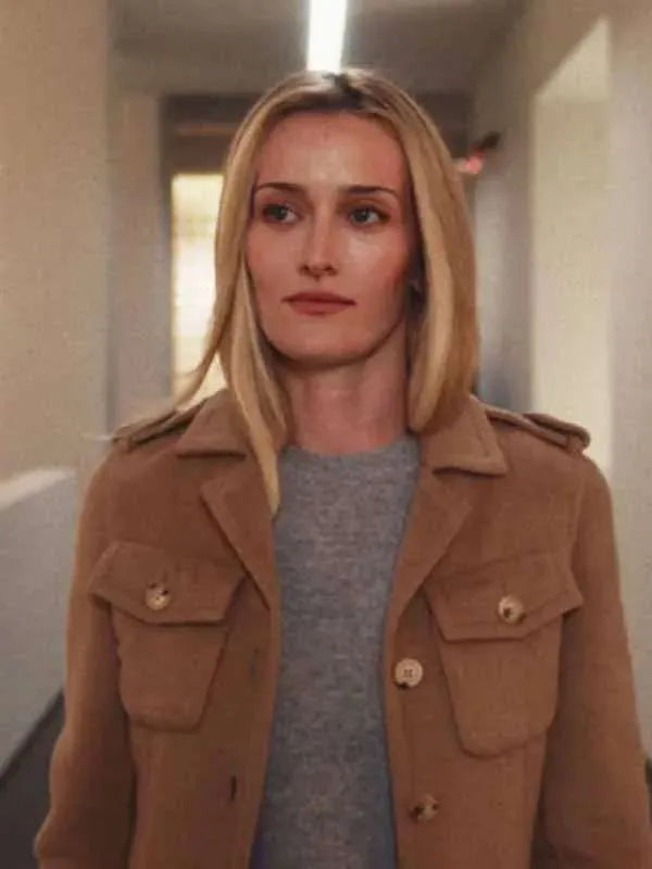 Sarah Pidgeon Love Story 2026 Brown Coat