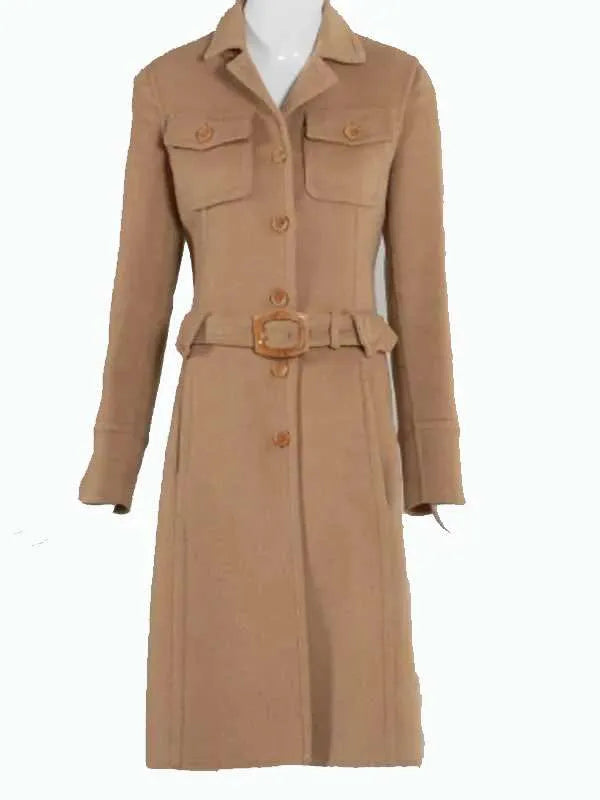 Sarah Pidgeon Love Story 2026 Brown Coat