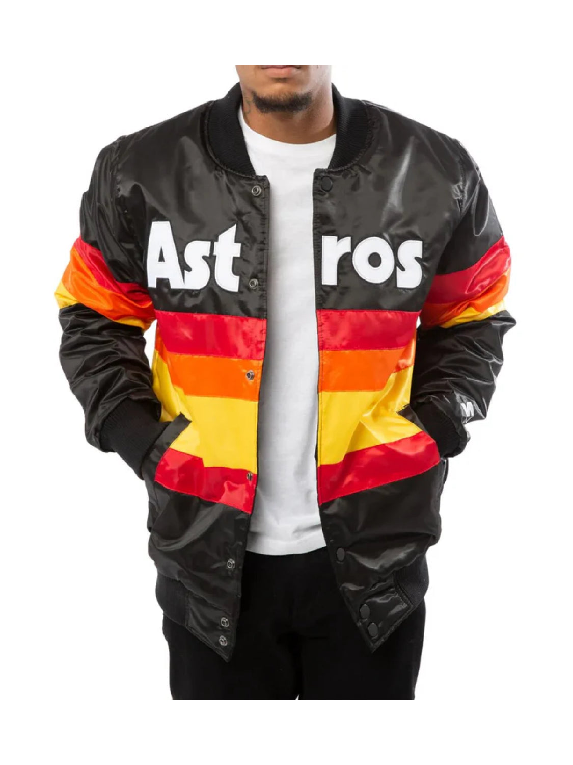 MLB Houston Astros White Bomber Jacket