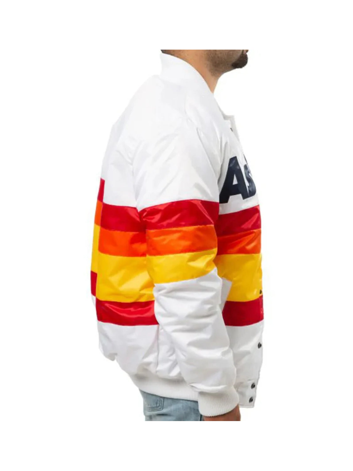 MLB Houston Astros White Bomber Jacket