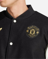 Manchester United Varsity Black Jacket