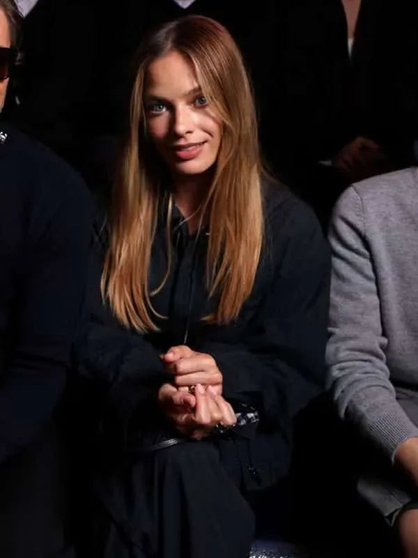 Margot Robbie Paris Fashion Show 2026 Quilted Jacket