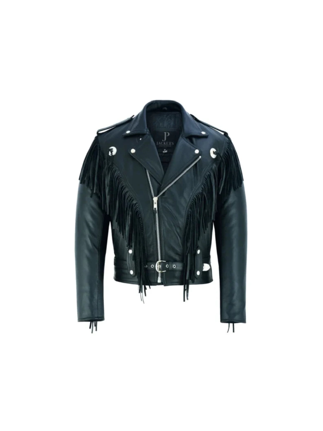 Marlon Brando Fringed Tassel Biker Leather Jacket