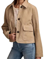 Arielle Kebbel Marshals 2026 Suede Jacket
