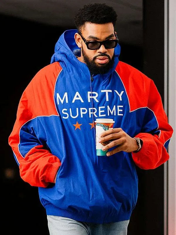 Karl-Anthony Towns Marty Supreme Blue Jacket

