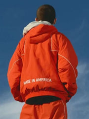 Timothee Chalamet Marty Supreme Orange Jacket