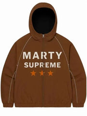 Marty Supreme Timothee Chalamet Brown Jacket
