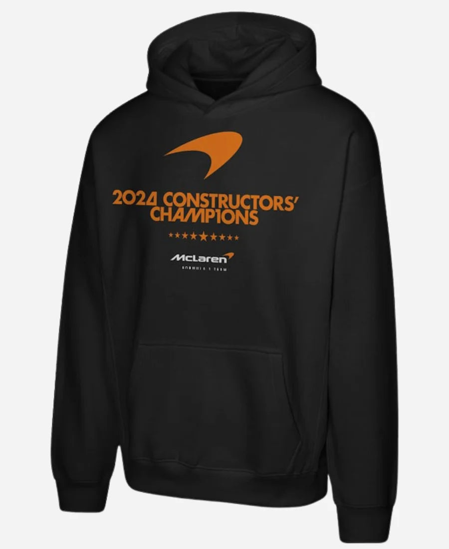 McLaren F1 Team 2024 Constructorsâ€™ Cup Champion Black Pullover Hoodie