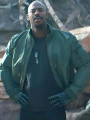 Mehcad Brooks Mortal Kombat II Green Jacket