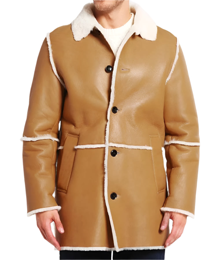 MenTanBrownShearlingLeatherCoat_3