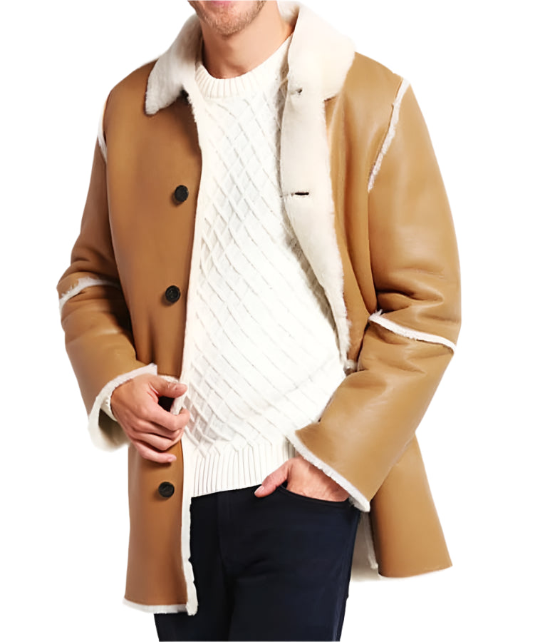 MenTanBrownShearlingLeatherCoat_4