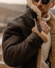 Men's B3 Flying Aviator Shearling Leather Jacket