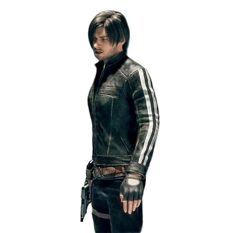 Leon Kennedy Resident Evil Vendetta Leather Jacket