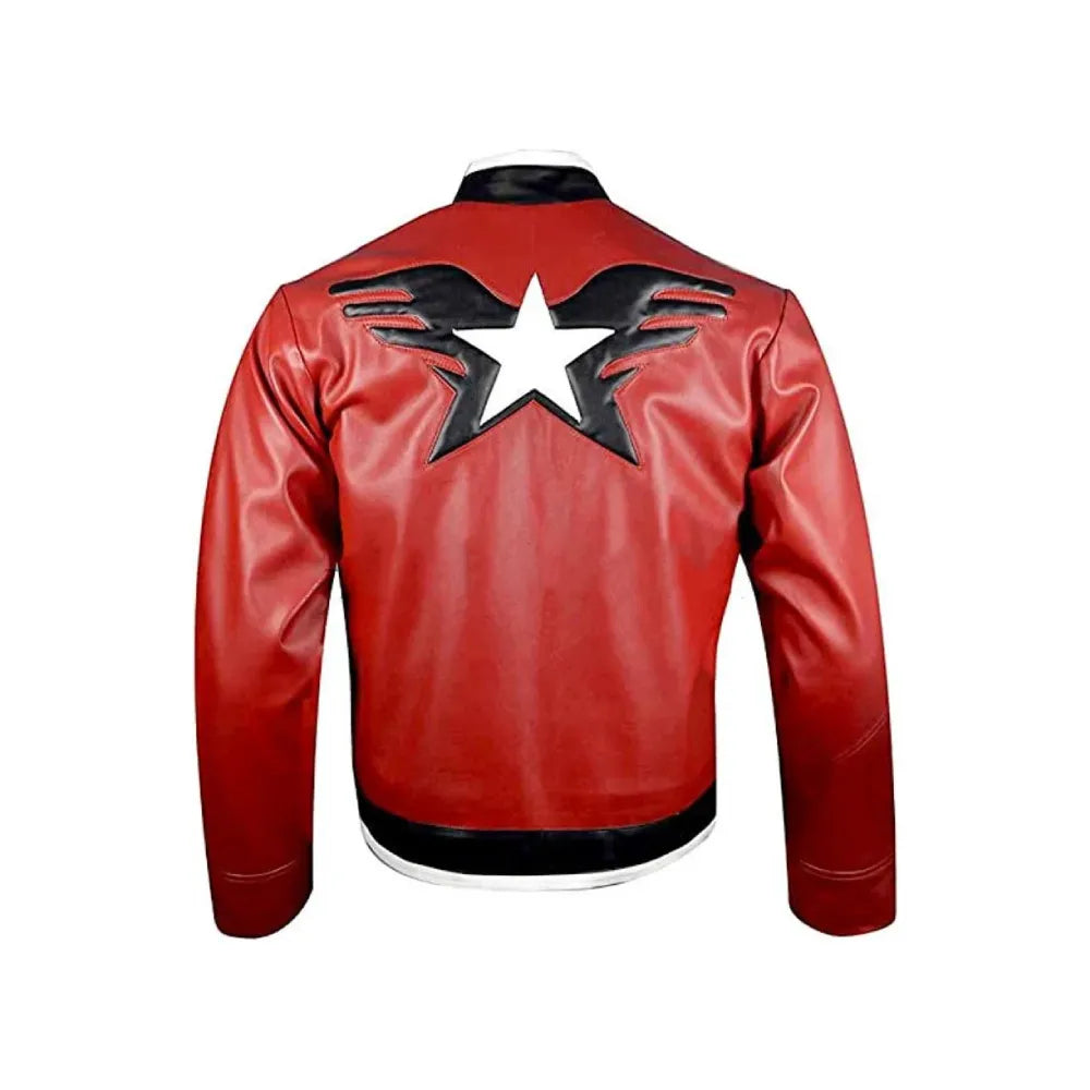 King Of Fighter 14 Game Rock Howard Multicolor Biker Leather Jacket