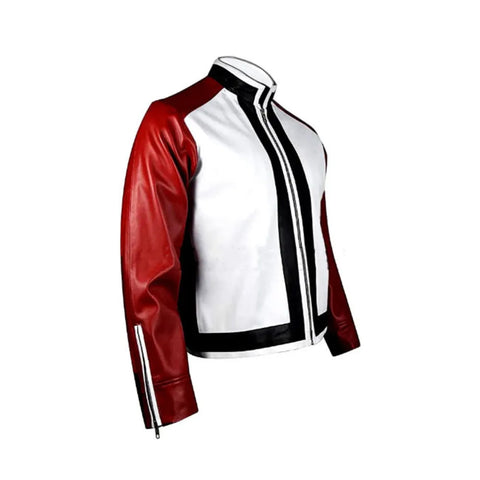 King Of Fighter 14 Game Rock Howard Multicolor Biker Leather Jacket