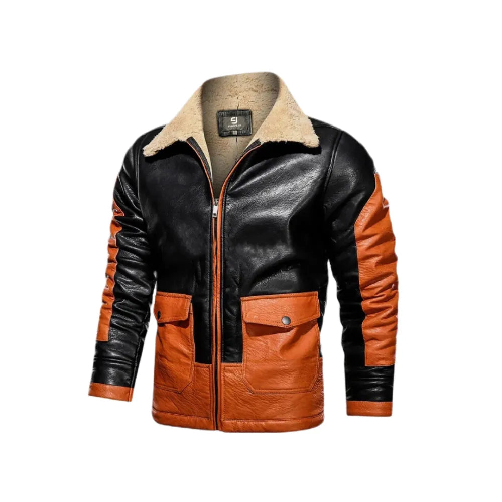 B3 Aviator Leather Jacket | Handmade B3 Bomber Jacket