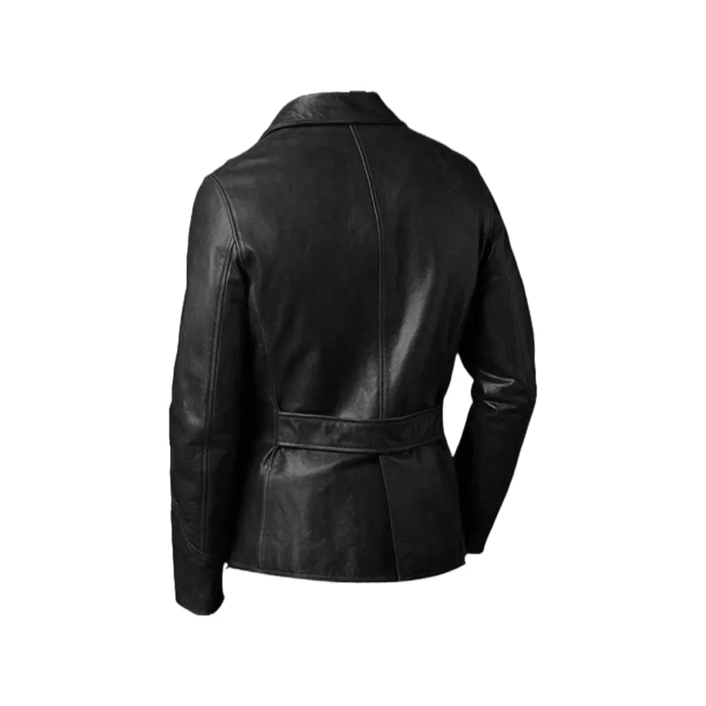 Men's Blazer Coat Vintage Biker Style Leather Jacket