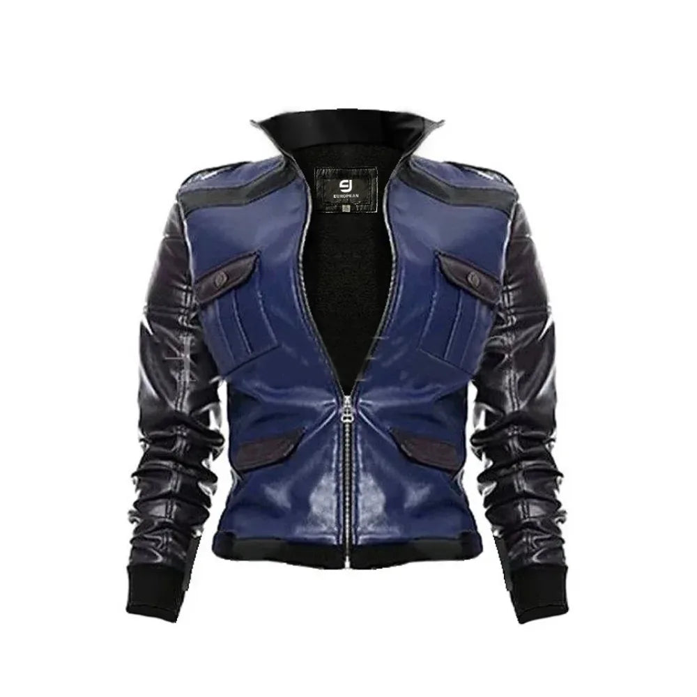 Women's Sonya Blade Leather Jacket Mortal Kombat 11 Inspired