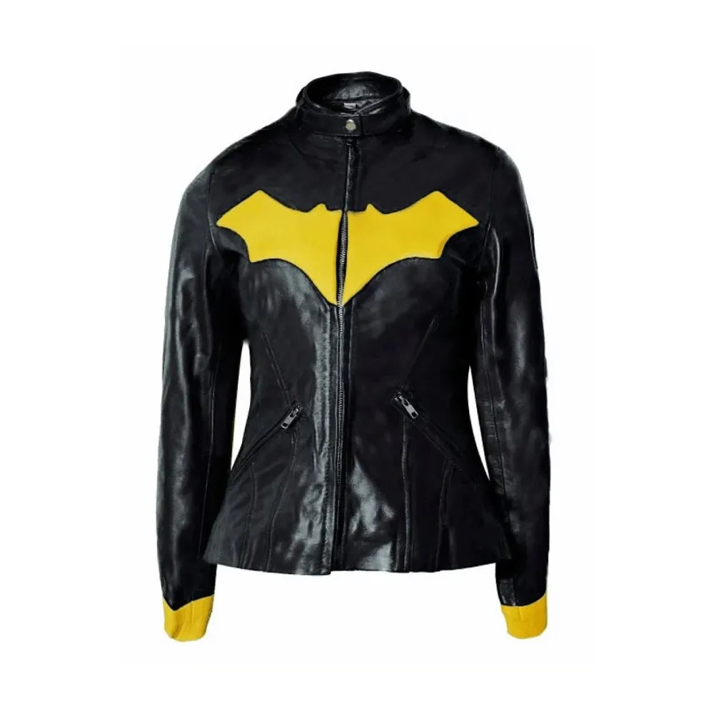 Batgirl Cosplay Leather Jacket | Gotham City Costumes