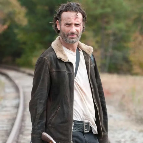 Walking Dead Rick Grimes Jacket | Andrew Lincoln Leather Jacket