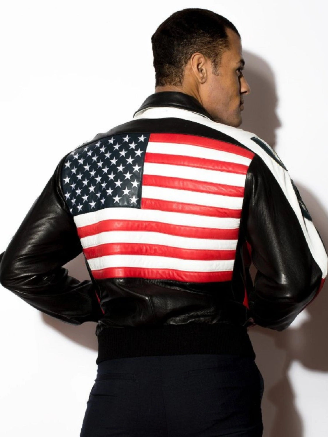 American Vintage Jacket | Real Leather Bomber Jacket