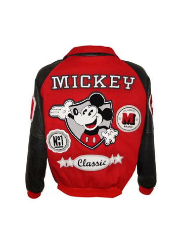 Michael Jackson Mickey Mouse Varsity Jacket