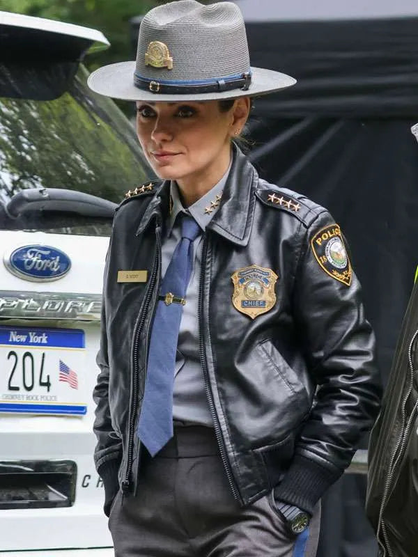 Mila Kunis Wake Up Dead Man Leather Jacket