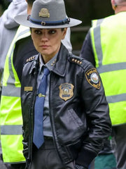 Mila Kunis Wake Up Dead Man Leather Jacket