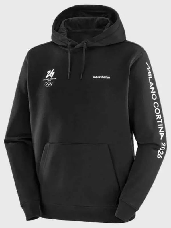 Milano Cortina 2026 Olympics Black Hoodie
