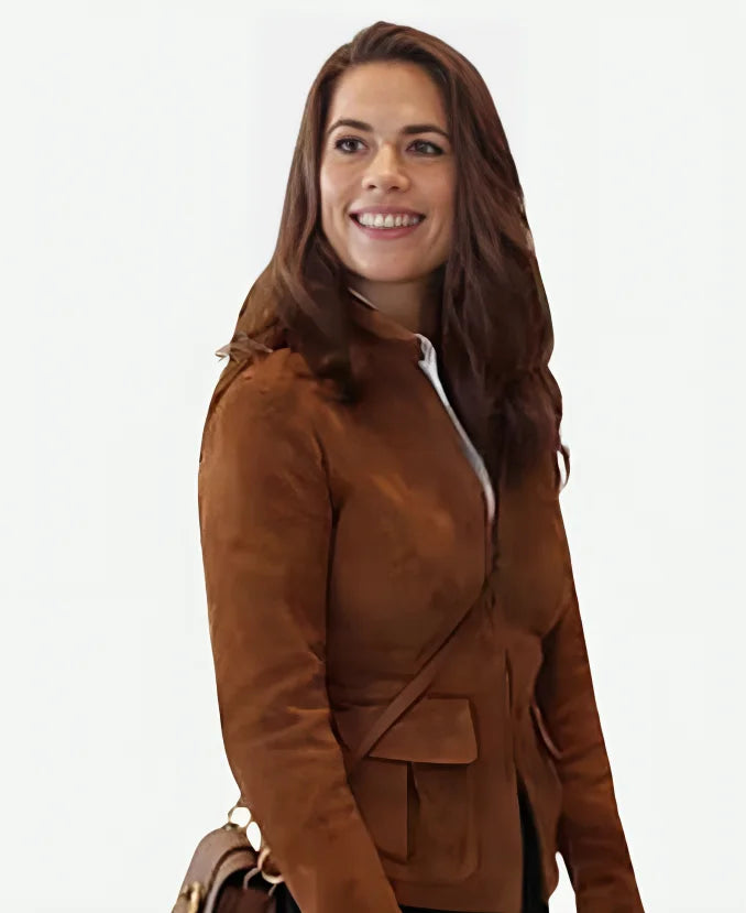 Mission Impossible Hayley Atwell Suede Leather Jacket
