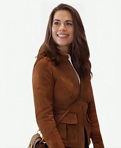 Mission Impossible Hayley Atwell Suede Leather Jacket