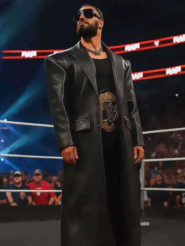 Monday Night RAW 2025 Seth Rollins Leather Coat