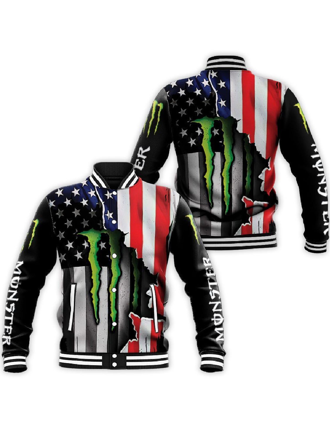 Monster Truck Jacket | American Flag's Bomber Jacket