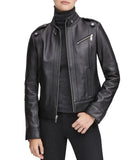 Black Leather Motorcycle Jacket